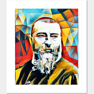 Jean-Baptiste Alphonse Karr Abstract Portrait | Jean-Baptiste Alphonse Karr Artwork 2 Posters and Art